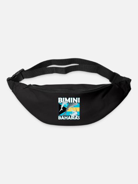 Bimini Bahamas Flagge - Gürteltasche - Schwarz