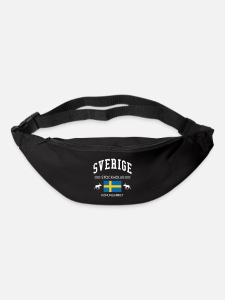 Suède - Sac banane - noir