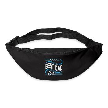 Meilleur père jamais amoureux de la fête des pères - Fête des pères - Sac banane - noir - Devant