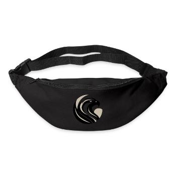 Stilisierter Adlerkopf - Gürteltasche - Schwarz - Vorne