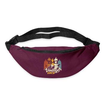 Vintage July 1943 Birthday Gift July 1943 - Bum bag - burgundy - Front