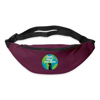 Earth, Wind & Love - Bum bag - burgundy - Front
