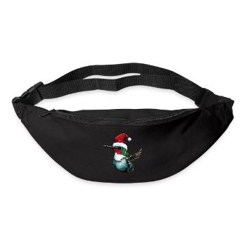 Kolibri Vogel Weihnachten Tier - Gürteltasche - Schwarz - Vorne