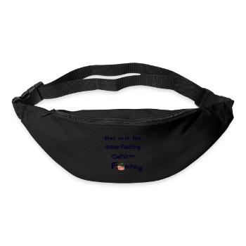 Bei mir ist immer Fasching - Gehirnfasching - Gürteltasche - Schwarz - Vorne
