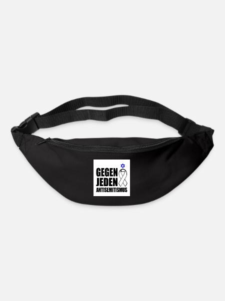 Contre tout antisémitisme - Sac banane - noir