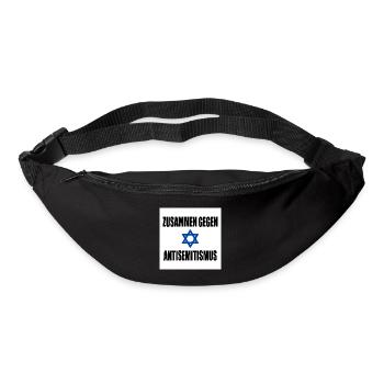 zusammen gegen antisemitismus - Gürteltasche - Schwarz - Vorne