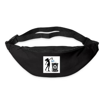 FCK AFD - Gegen Rechts - halte deine umwelt sauber - Gürteltasche - Schwarz - Vorne
