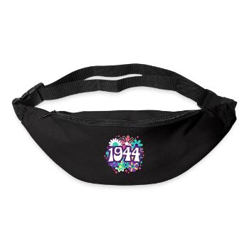 Retro Groovy Jahr 1944 Frau 80 Jahre Jubiläum - Gürteltasche - Schwarz - Vorne