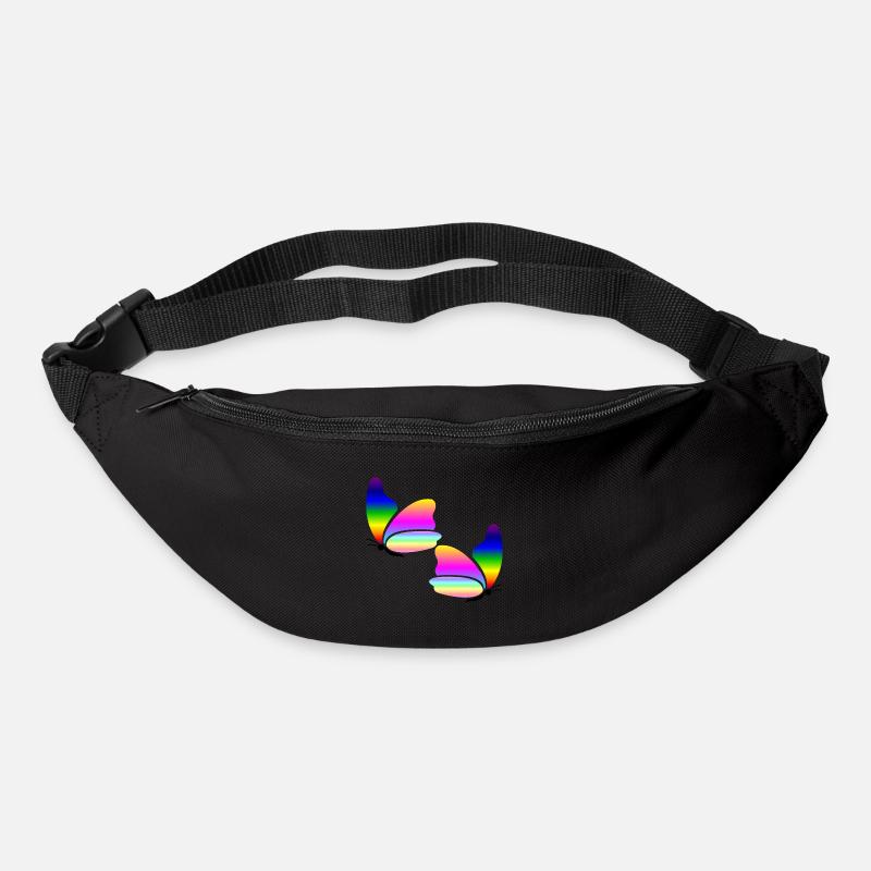 Rainbow Butterfly - Bum bag - black