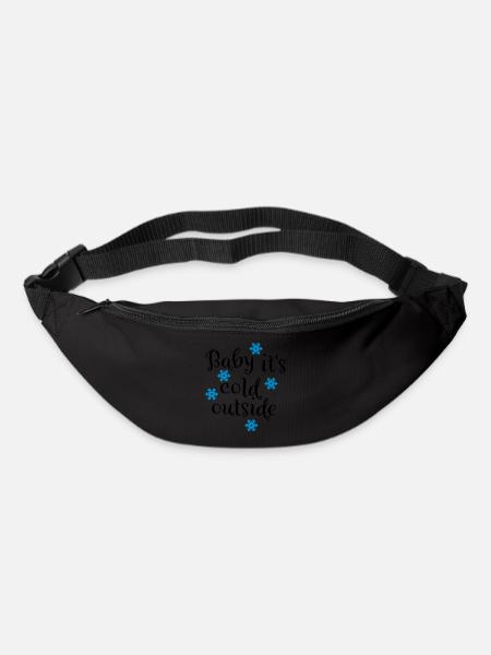 Schnee - Gürteltasche - Schwarz