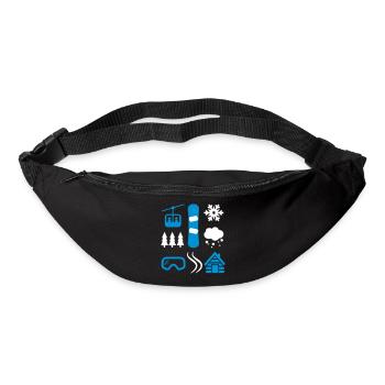 snowboard - Bum bag - black - Front