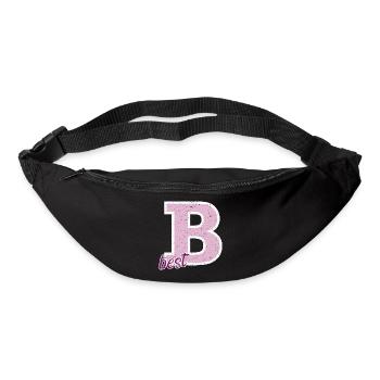 Best friends forever 3 meilleures amies cadeau - Sac banane - noir - Devant
