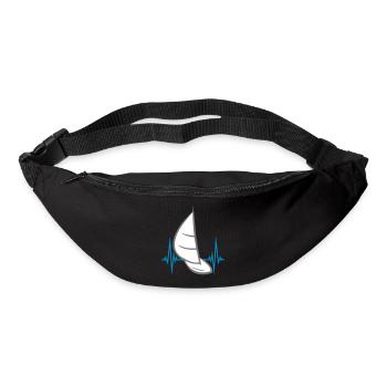 pulse frequency heart beat sea waves boat sailing s - Bum bag - black - Front