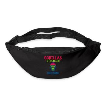 Gorilla Strong Unicorn Unicorn Gift - Bum bag - black - Front