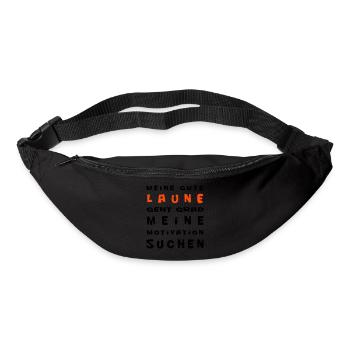Meine gute Laune - Gürteltasche - Schwarz - Vorne
