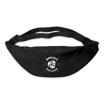 bretagne breizh triskel 14 - Sac banane - noir - Devant