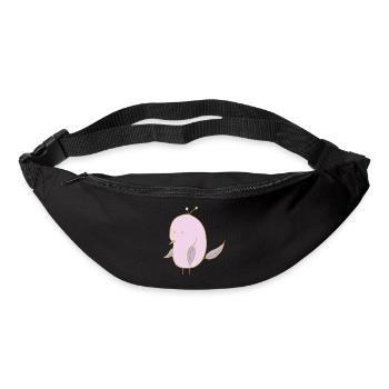 Blätter Vogel - Gürteltasche - Schwarz - Vorne