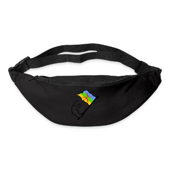 Amazigh Flagge - Gürteltasche - Schwarz - Vorne