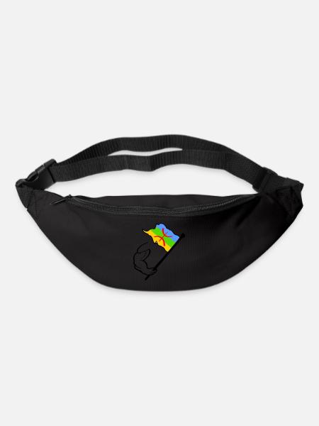 Drapeau amazigh - Sac banane - noir