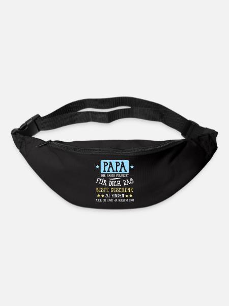 Papa... für dich das beste Geschenk... - Gürteltasche - Schwarz