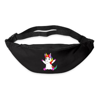 Licorne - Sac banane - noir - Devant