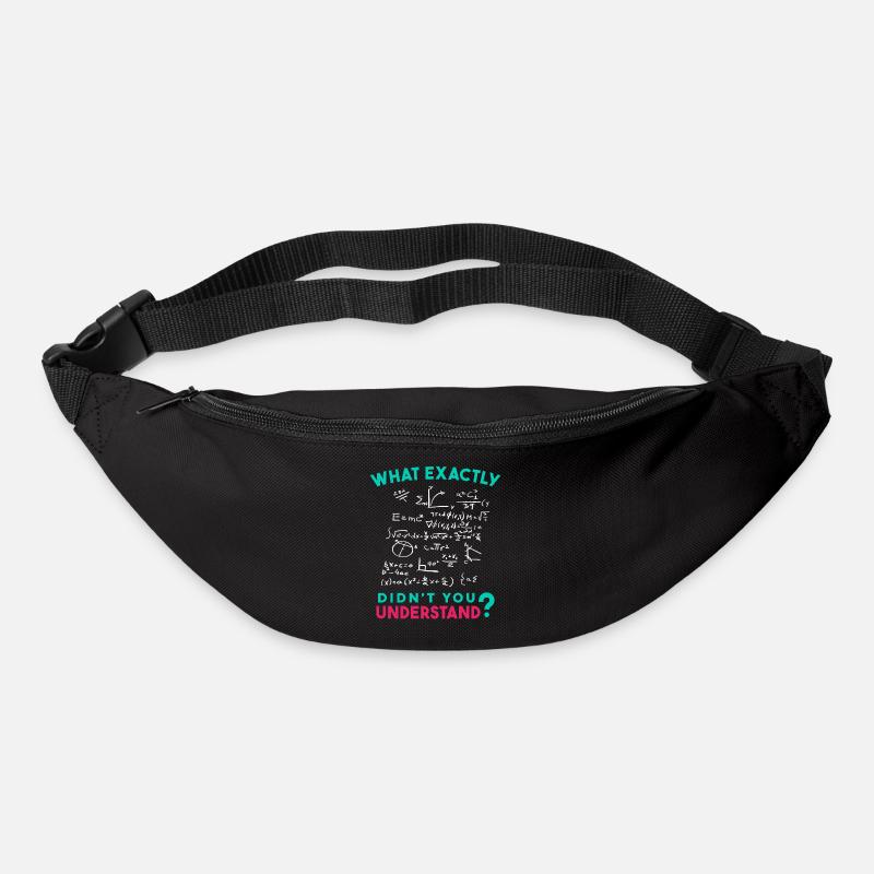Physics Math Formula Joke - Bum bag - black