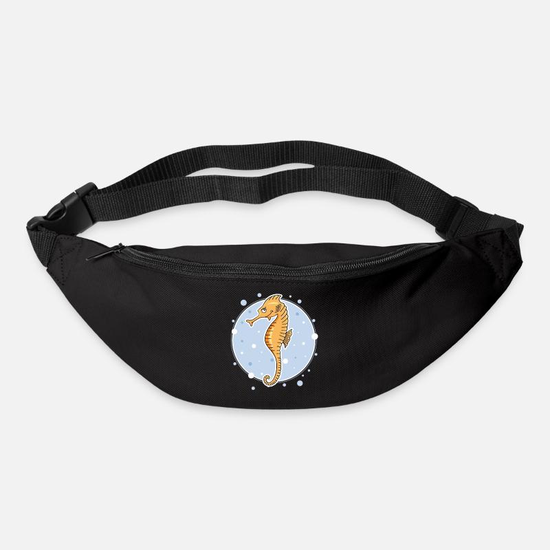Seepferdchen - Gürteltasche - Schwarz