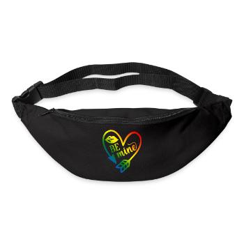 t-shirt de la Saint-Valentin soit le mien Saint-Valentin - Sac banane - noir - Devant