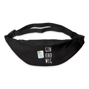 Gin und Weg - Gürteltasche - Schwarz - Vorne