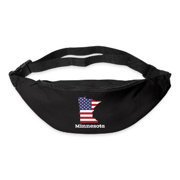 US Minnesota Kartendesign für stolze Minnesotaner - Gürteltasche - Schwarz - Vorne