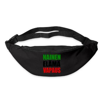 LIBERTÉ DE VIE DE LA FEMME - Sac banane - noir - Devant