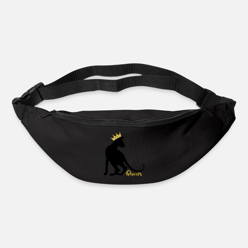 Queen Katze mit Krone: OKH, Peterbald, Sphynx - Gürteltasche - Schwarz