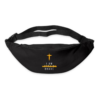 I AM BRAVE - Bum bag - black - Front