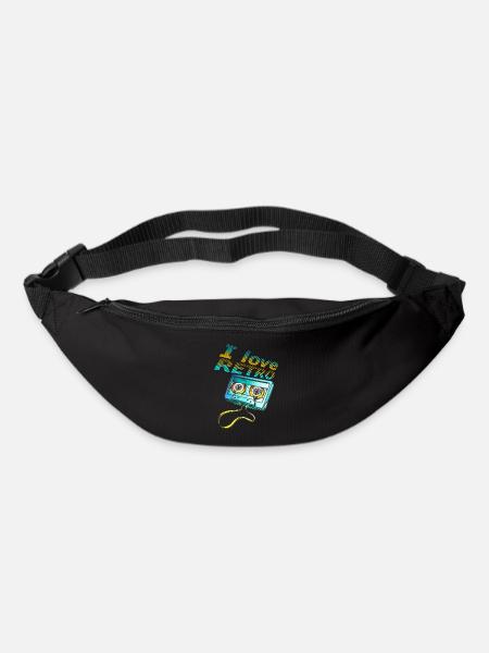 i love retro - Bum bag - black