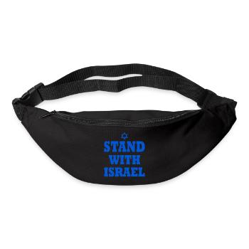 Stand with israel - Sac banane - noir - Devant