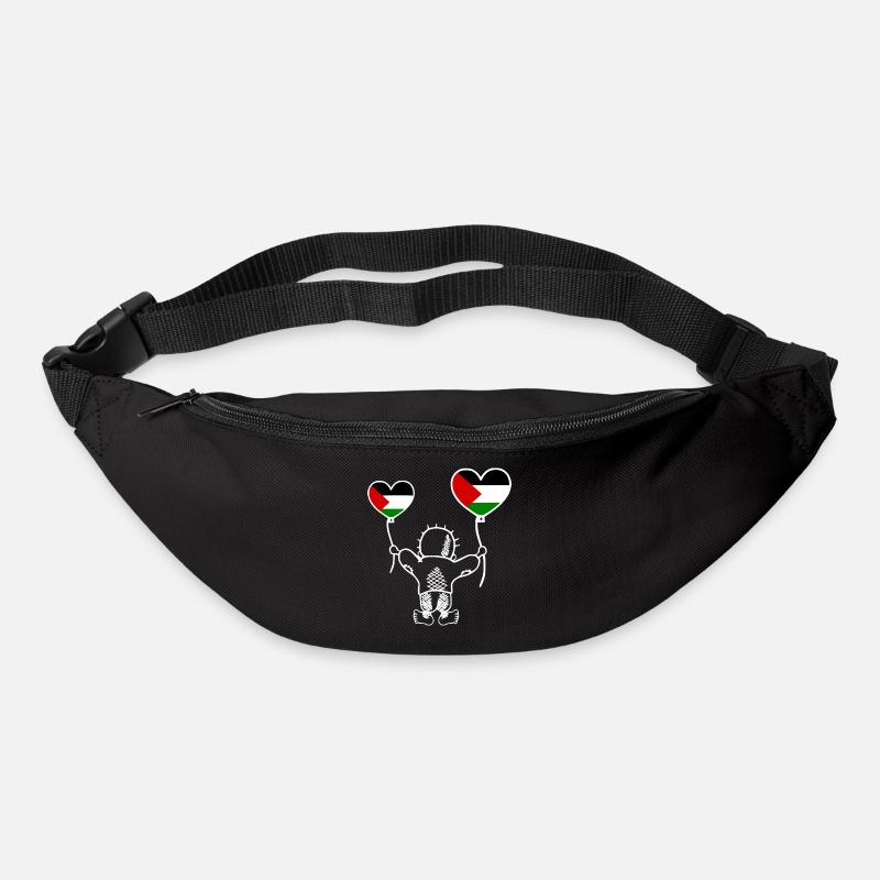Handala free palestine - Bum bag - black