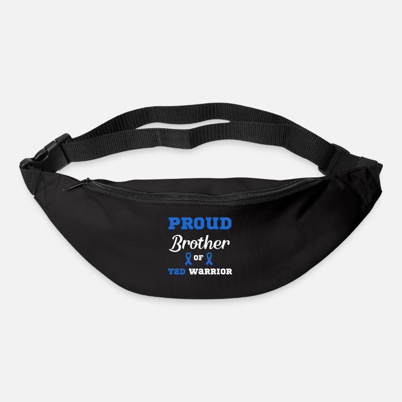 Diabetes Warrior Diabetiker T2D - Gürteltasche - Schwarz