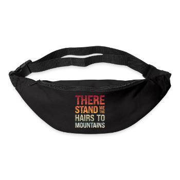 Denglisch Da Stehen Mir Die Haare Zu Bergen - Gürteltasche - Schwarz - Vorne