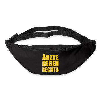 Ärzte gegen rechts - Gürteltasche - Schwarz - Vorne