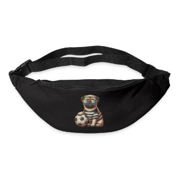 Carlin Chien Joueur De Football Champion De Balle Fan - Sac banane - noir - Devant