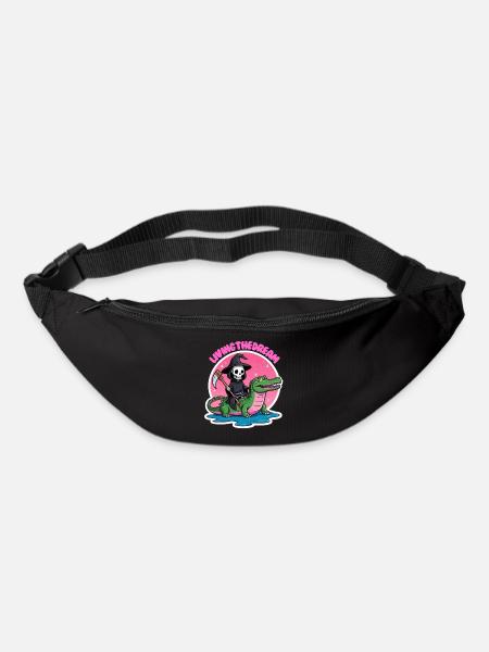 Den Traum leben - Gürteltasche - Schwarz
