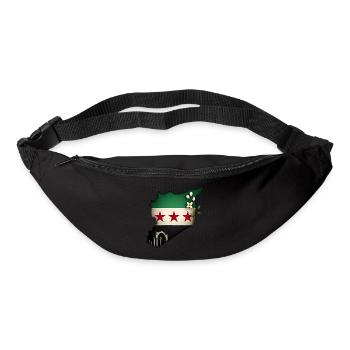 flagge syrien - syrien map - Gürteltasche - Schwarz - Vorne