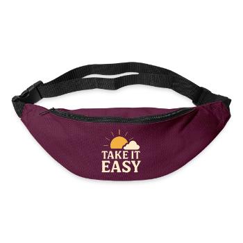 Design soleil vintage Take It Easy - Sac banane - bordeaux  - Devant