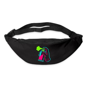 Graffiti Dose im Pop-Art-Style - Gürteltasche - Schwarz - Vorne