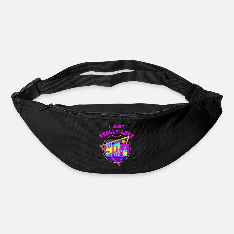 J’AIME VRAIMENT LES ANNÉES 90 - Sac banane - noir