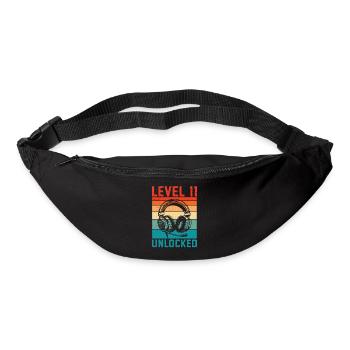 Level 11 freigeschaltet, 11. Jahrestag - Gürteltasche - Schwarz - Vorne