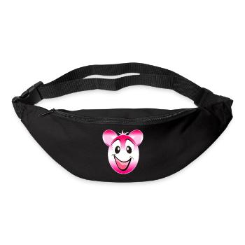 Pink Panda Lächeln - Gürteltasche - Schwarz - Vorne