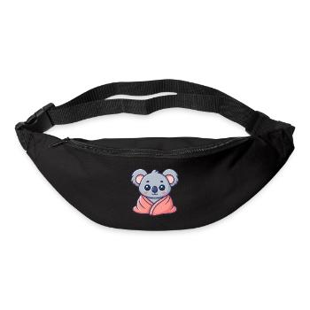 Kawaii Koala Wrapped in Pink Sheet - Bum bag - black - Front