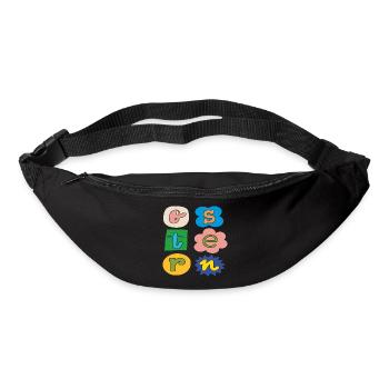 Colorful Easter Letters - Bum bag - black - Front