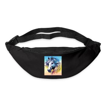 cheval - Sac banane - noir - Devant